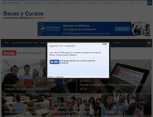Tablet Screenshot of becasycursosparachilenos.com